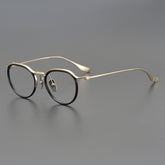 Cain Vintage Titanium Eyeglasses Frame Aviator Frames Southood Gold